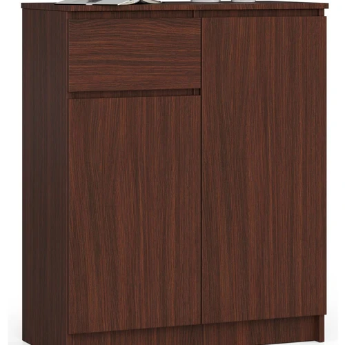 Komoda NORE K80, tamsiai rudos spalvos