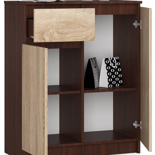 Aukštos kokybės komoda su rakinamomis spintelėmis ir stalčiais