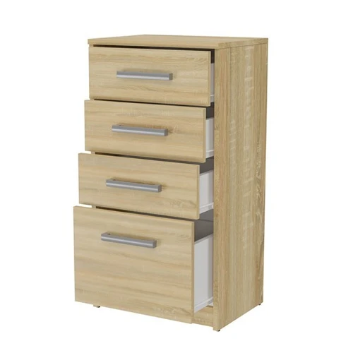 Komoda iš laminuotos medžio drožlių plokštės, atspari įbrėžimams