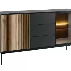 Šiuolaikinis stilius su grafito ir šviesaus ąžuolo deriniu