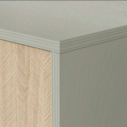 Skandinaviško stiliaus baldas su MDP plokštės konstrukcija