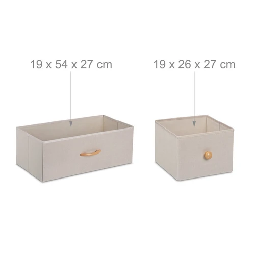 Komoda Relaxdays, 4 stalčiai, 57,5 × 73 × 30 cm - Komodos, šoninės spintelės