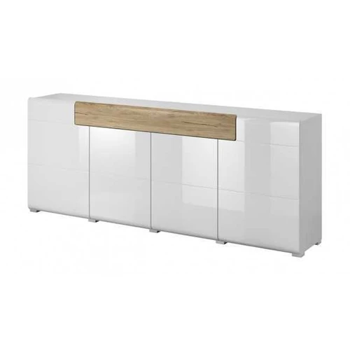 Komoda TOLEDO TL25 san remo / baltas blizgesys