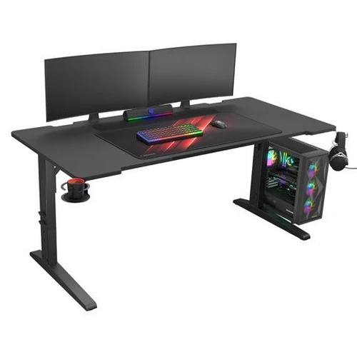 Kompiuterinių žaidimų stalas Genesis Holm 160 RGB, reguliuojamo aukščio - Darbo stalai