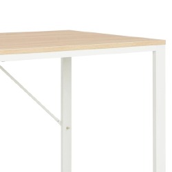 Kompiuterio stalas, baltos ir ąžuolo spalvos, 120x60x73 cm - Darbo stalai