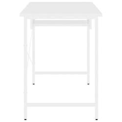 Kompiuterio stalas, baltos spalvos, 105x55x72cm MDF ir metalas - Darbo stalai