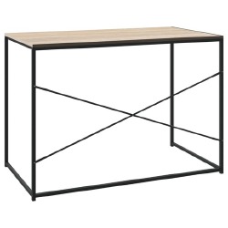 Kompiuterio stalas, juodos ir ąžuolo spalvos, 110x60x70cm, MDP - Darbo stalai