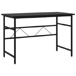 Kompiuterio stalas, juodos spalvos, 105x55x72cm, MDF ir metalas - Darbo stalai