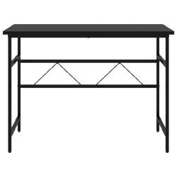 Kompiuterio stalas, juodos spalvos, 105x55x72cm, MDF ir metalas - Darbo stalai