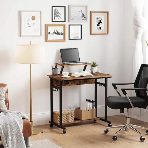 Tvirtas medžio drožlių plokštės stalas 80x50x90 cm