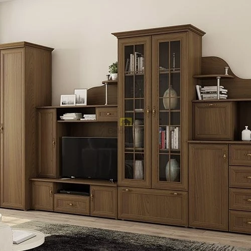 Erdvė ir stilius: vyšnia Porto sekcija su spinta