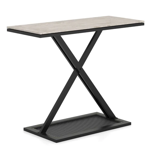 Konsolė 100x40x77,5cm., juodos/pilkos spalvos