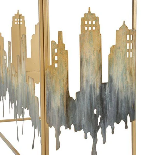 Konsolė City, Auksinė, 110 × 81 × 38,5 cm - Konsolės