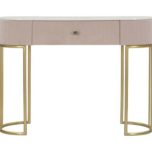 Konsolė Montpellier, su stalčiumi, Rožinė, 100 × 75 × 40 cm - Konsolės