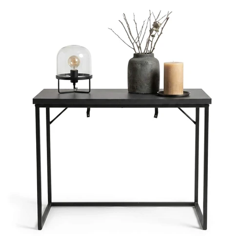 Konsolė ORIGO, juodos spalvos, 90 × 75 × 35 cm - Konsolės