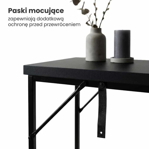 Konsolė ORIGO, juodos spalvos, 90 × 75 × 35 cm - Konsolės