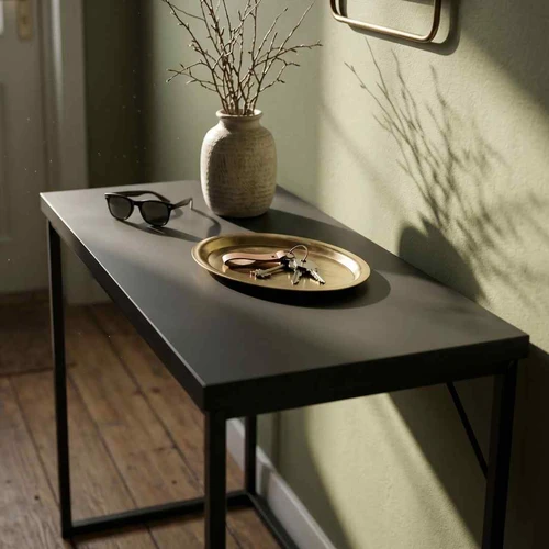 Konsolė ORIGO, juodos spalvos, 90 × 75 × 35 cm - Konsolės