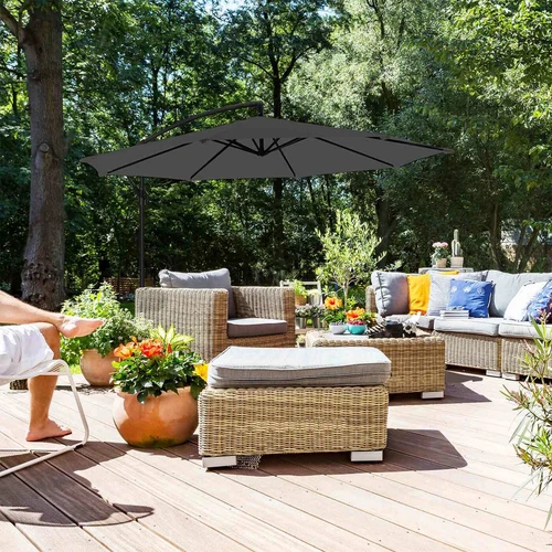 Tvirtas metalinis skėtis lauko poilsiui