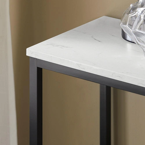 Konsolinis stalas 80x30x75cm., juodos/baltos spalvos - Konsolės