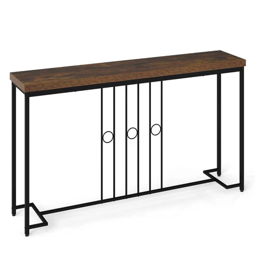 Konsolinis stalas, H formos pagrindas, 55 × 12 × 32 col