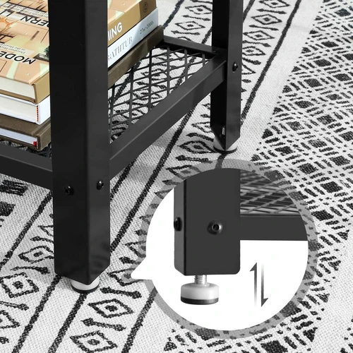 Vintažinis prieškambario stalas su industriniu geležiniu rėmu