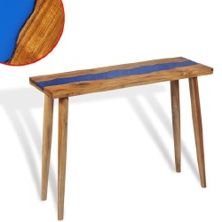 Konsolinis staliukas, 100x35x75cm, tikmedis ir derva - Konsolės