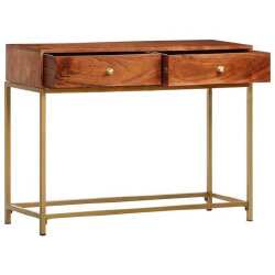 Konsolinis staliukas, 100x35x76cm, akacijos medienos masyvas - Konsolės