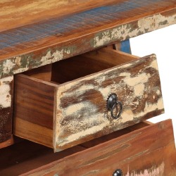 Konsolinis staliukas, 110x30x75cm, perdirbtos medienos masyvas - Konsolės