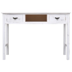 Konsolinis staliukas (110x45x76cm, sendintos baltos sp.) - Konsolės