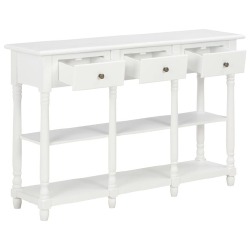 Konsolinis staliukas (120x30x76 cm, baltas) - Konsolės