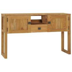 Konsolinis staliukas, 120x32x75cm, tikmedžio medienos masyvas