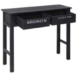 Konsolinis staliukas (90x30x77 cm, juodos spalvos) - Konsolės