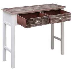 Konsolinis staliukas, 90x30x77 cm, rudos spalvos - Konsolės