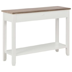 Konsolinis staliukas, baltas, 110x35x80cm, mediena - Konsolės