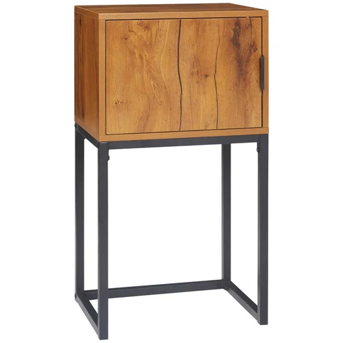 Konsolinis staliukas Homcom 40x30x76cm., rudos/juodos spalvos