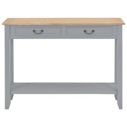 Konsolinis staliukas, pilkas, 110x35x80cm, mediena - Konsolės