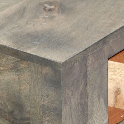 Konsolinis staliukas, pilkas, 86x30x76cm, mango mediena - Konsolės