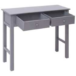 Konsolinis staliukas, pilkas, 90x30x77cm, mediena - Konsolės