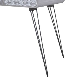 Konsolinis staliukas su 3 stalčiais, pilkas - Konsolės