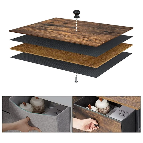 Maks. apkrova: stalviršis 15 kg, stalčiai 3 kg