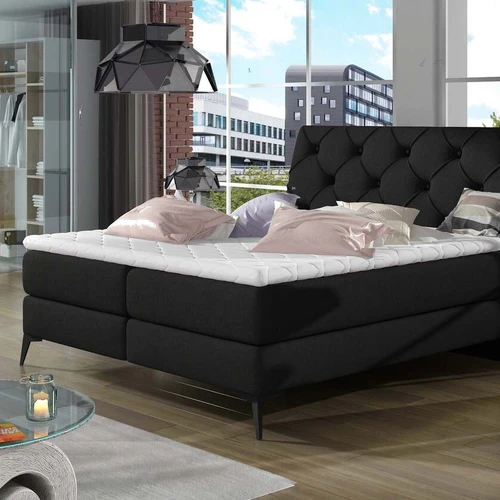 Komforto ir stiliaus derinys: Boxspring Aderito lova su T25 porolonu