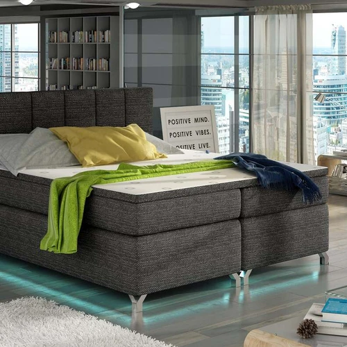 Trijų dydžių lova EL8134 su erdviu čiužiniu ir galvos atrama