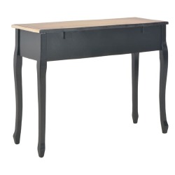 Kosmetinis konsolinis staliukas su 3 stalčiais, juodas - Kosmetiniai staliukai