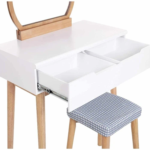 Tvirtos stalo kojelės ir taburetės iš guminės medienos