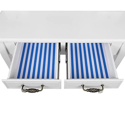 Balto spalvos tualetinis staliukas iš MDF ir pušies