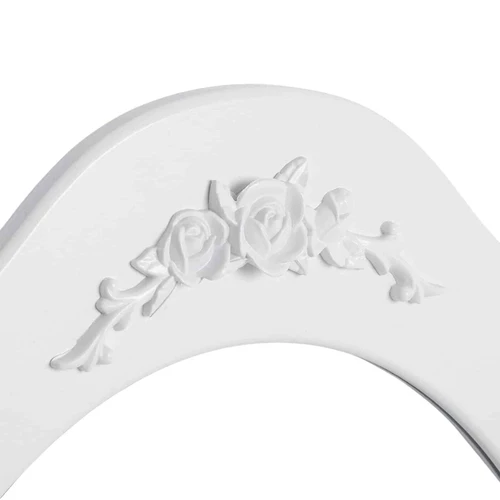 Balta MDF plokštė su medžio masyvu