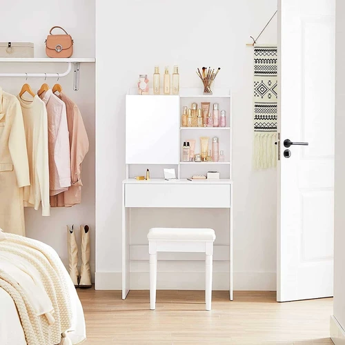 Tvarkingas ir patvarus 70x40x136 cm tualetinis staliukas