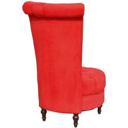 Krėslas aukštu atlošu, raudonas - Foteliai