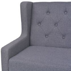 Krėslas, pilkos spalvos audinys - Foteliai