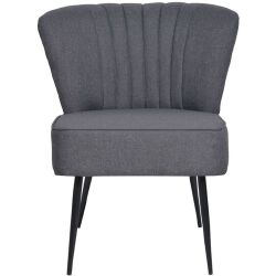 Krėslas (tamsiai pilkas audinys) - Foteliai